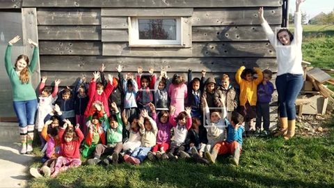 The kindergarten, where Roma children learn Romanian before they start school
