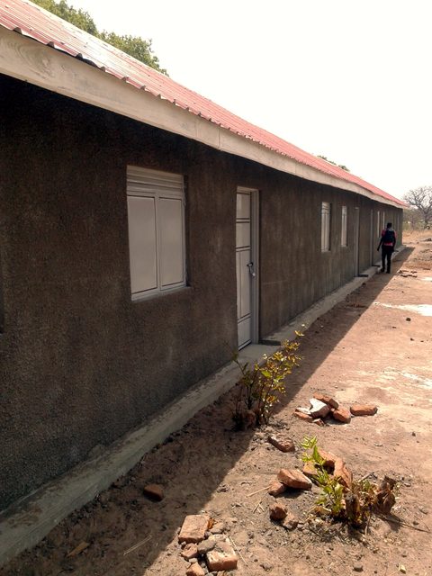 The first four classrooms, finished in February 2016