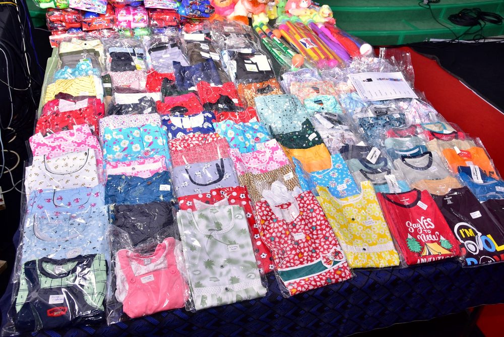 New clothes laid out for Christmas