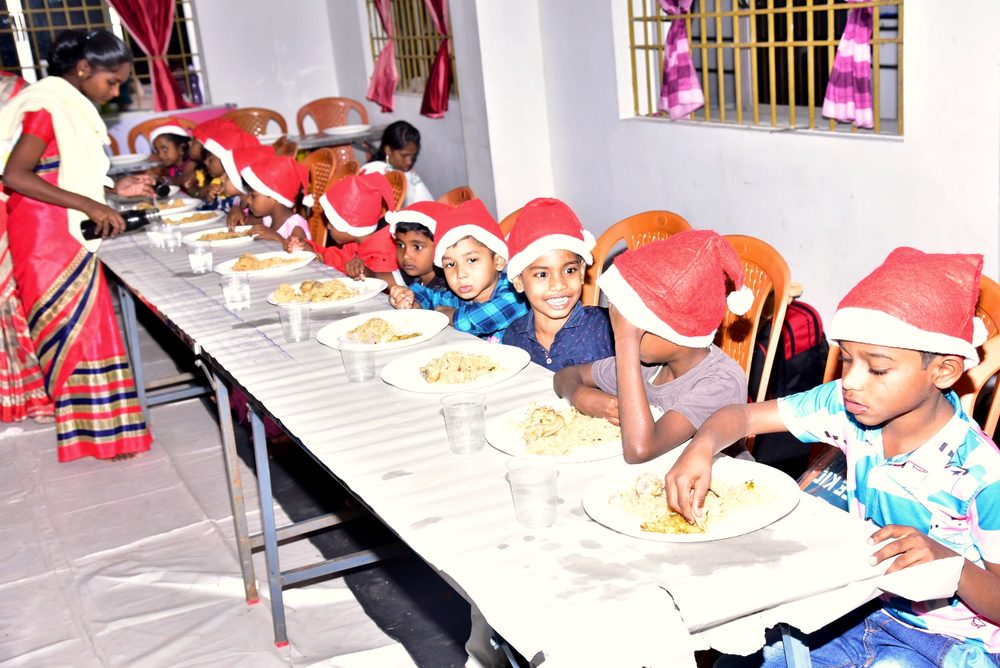 Christmas dinner for the children