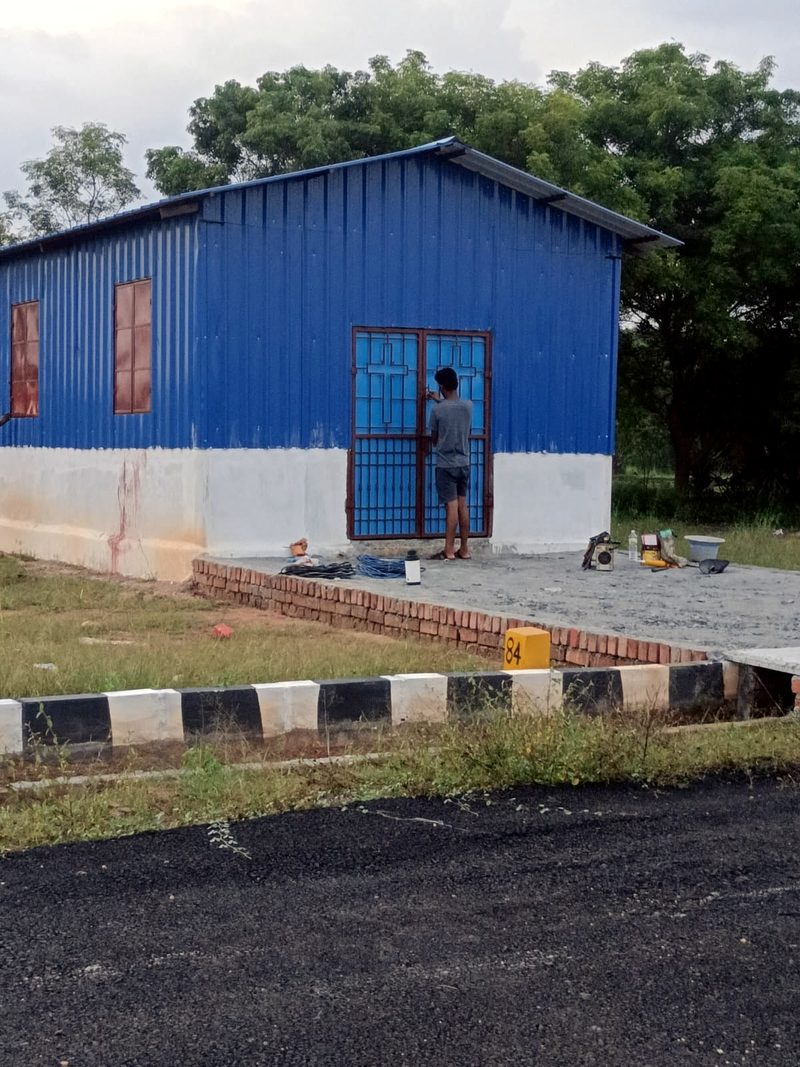 The completed church building in Keezhmattai