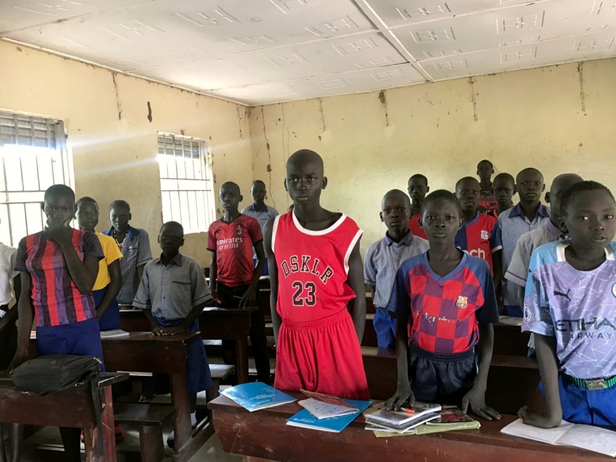 A classroom at Timothy School, Mundari Bura
